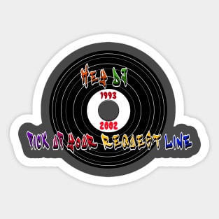 Dj retro Love Sticker